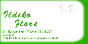 ildiko flore business card